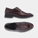 Load image into Gallery viewer, WAVEWALKER STYLE Men Faux Leather Black Oxford Lace-Ups Shoes