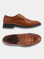 Load image into Gallery viewer, WAVEWALKER STYLE Men Faux Leather Black Oxford Lace-Ups Shoes