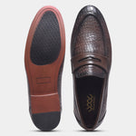 Load image into Gallery viewer, WAVEWALKER TWISTTER Men Faux Leather Black Slip-On Loafers