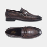 Load image into Gallery viewer, WAVEWALKER TWISTTER Men Faux Leather Black Slip-On Loafers