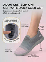 Load image into Gallery viewer, ADDA STAR-1 Women Comfortable & Breathable Knit Walking Sneakers