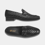 Load image into Gallery viewer, Rosetto Romero Blaze Handcrafted Woven Penny Loafers For Men