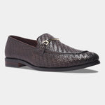 Load image into Gallery viewer, Rosetto Romero Blaze Handcrafted Woven Penny Loafers For Men