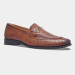 Load image into Gallery viewer, Rosetto Romero Blaze Handcrafted Woven Penny Loafers For Men