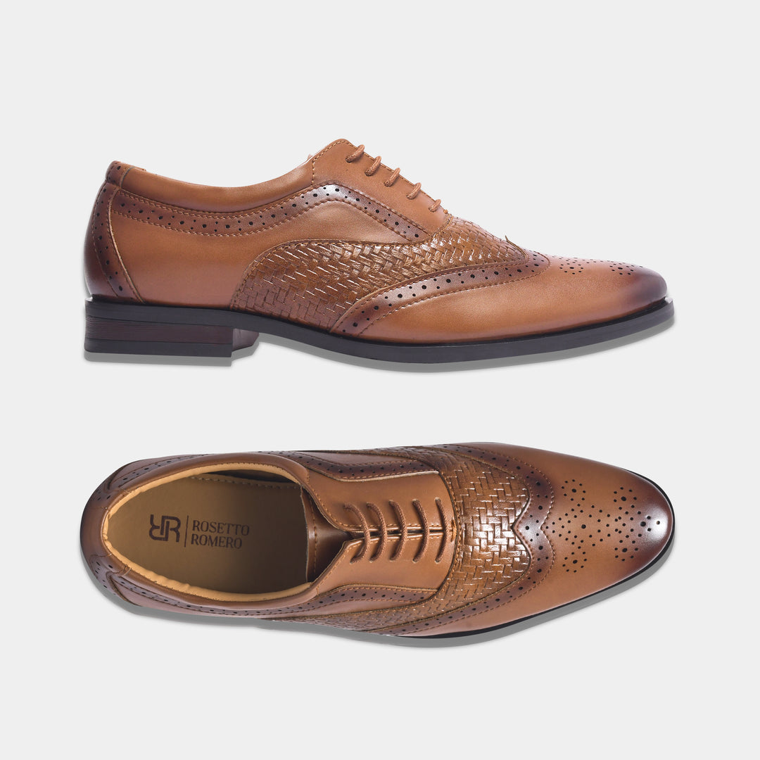 Rosetto Romero Cruse Sophisticated & Stylish Lace-Up Brogue Shoes For Men