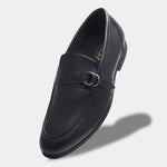 Load image into Gallery viewer, WAVEWALKER PUNCH Men Faux Leather Black Slip-On Loafers