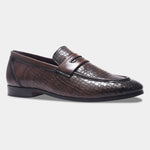 Load image into Gallery viewer, WAVEWALKER TWISTTER Men Faux Leather Black Slip-On Loafers
