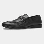 Load image into Gallery viewer, WAVEWALKER RELAX Men Faux Leather Black Slip-On Loafers