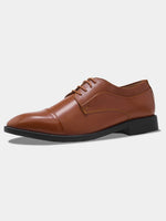 Load image into Gallery viewer, WAVEWALKER STYLE Men Faux Leather Black Oxford Lace-Ups Shoes