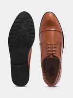 Load image into Gallery viewer, WAVEWALKER STYLE Men Faux Leather Black Oxford Lace-Ups Shoes