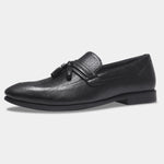 Load image into Gallery viewer, WAVEWALKER EASY Men Faux Leather Black Slip-On Loafers