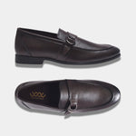 Load image into Gallery viewer, WAVEWALKER PUNCH Men Faux Leather Black Slip-On Loafers