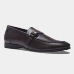 Load image into Gallery viewer, WAVEWALKER PUNCH Men Faux Leather Black Slip-On Loafers