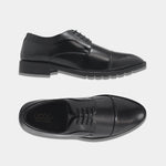 Load image into Gallery viewer, WAVEWALKER STYLE Men Faux Leather Black Oxford Lace-Ups Shoes