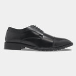 Load image into Gallery viewer, WAVEWALKER STYLE Men Faux Leather Black Oxford Lace-Ups Shoes
