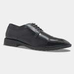 Load image into Gallery viewer, WAVEWALKER STYLE Men Faux Leather Black Oxford Lace-Ups Shoes