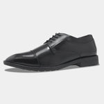 Load image into Gallery viewer, WAVEWALKER STYLE Men Faux Leather Black Oxford Lace-Ups Shoes