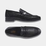Load image into Gallery viewer, WAVEWALKER TWISTTER Men Faux Leather Black Slip-On Loafers