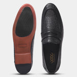 Load image into Gallery viewer, WAVEWALKER TWISTTER Men Faux Leather Black Slip-On Loafers