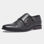 Load image into Gallery viewer, Rosetto Romero Steel Polished & Bold Double Monk Strap For Men