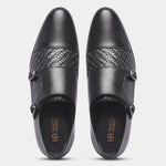 Load image into Gallery viewer, Rosetto Romero Steel Polished & Bold Double Monk Strap For Men