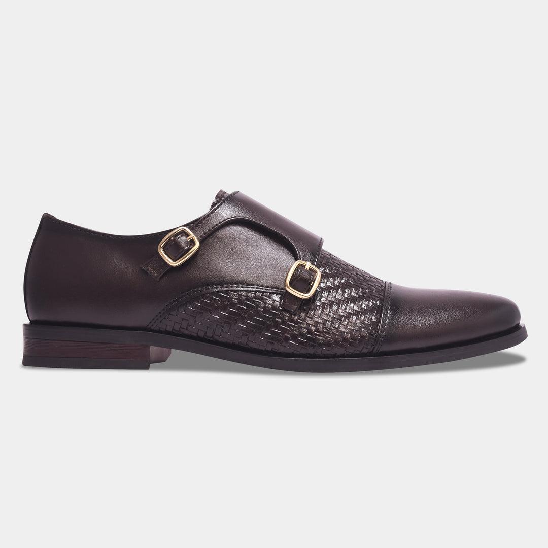 Rosetto Romero Steel Polished & Bold Double Monk Strap For Men