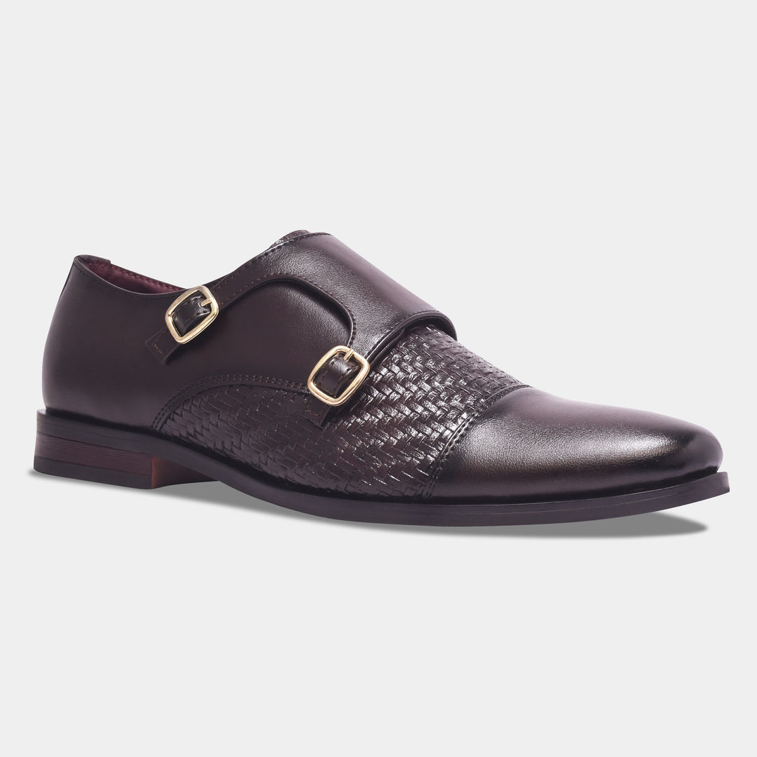 Rosetto Romero Steel Polished & Bold Double Monk Strap For Men