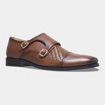 Load image into Gallery viewer, Rosetto Romero Steel Polished & Bold Double Monk Strap For Men