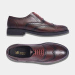 Load image into Gallery viewer, Rosetto Romero Thunder Handcrafted Lace-Up Brogue Shoes For Men