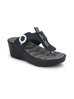 Load image into Gallery viewer, ADDA GLAMOUR-1 Solid Wedges For Women
