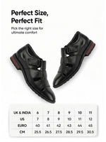 Load image into Gallery viewer, WAVEWALKER ROMAN-2 Men Black Faux Leather Ethnic Sandal