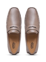 Load image into Gallery viewer, WAVEWALKER AERO Men Beige Faux Leather Slip-On Loafers