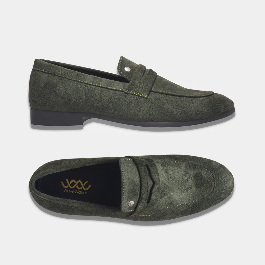 WAVEWALKER CHARGE Men Black Classic Suede Loafers