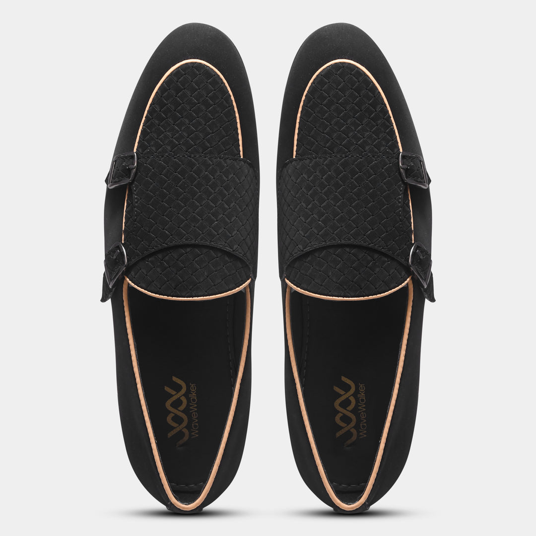 WAVEWALKER CAPTAIN Men Black Classic Suede Loafers
