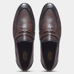 Load image into Gallery viewer, WAVEWALKER TWISTTER Men Faux Leather Black Slip-On Loafers