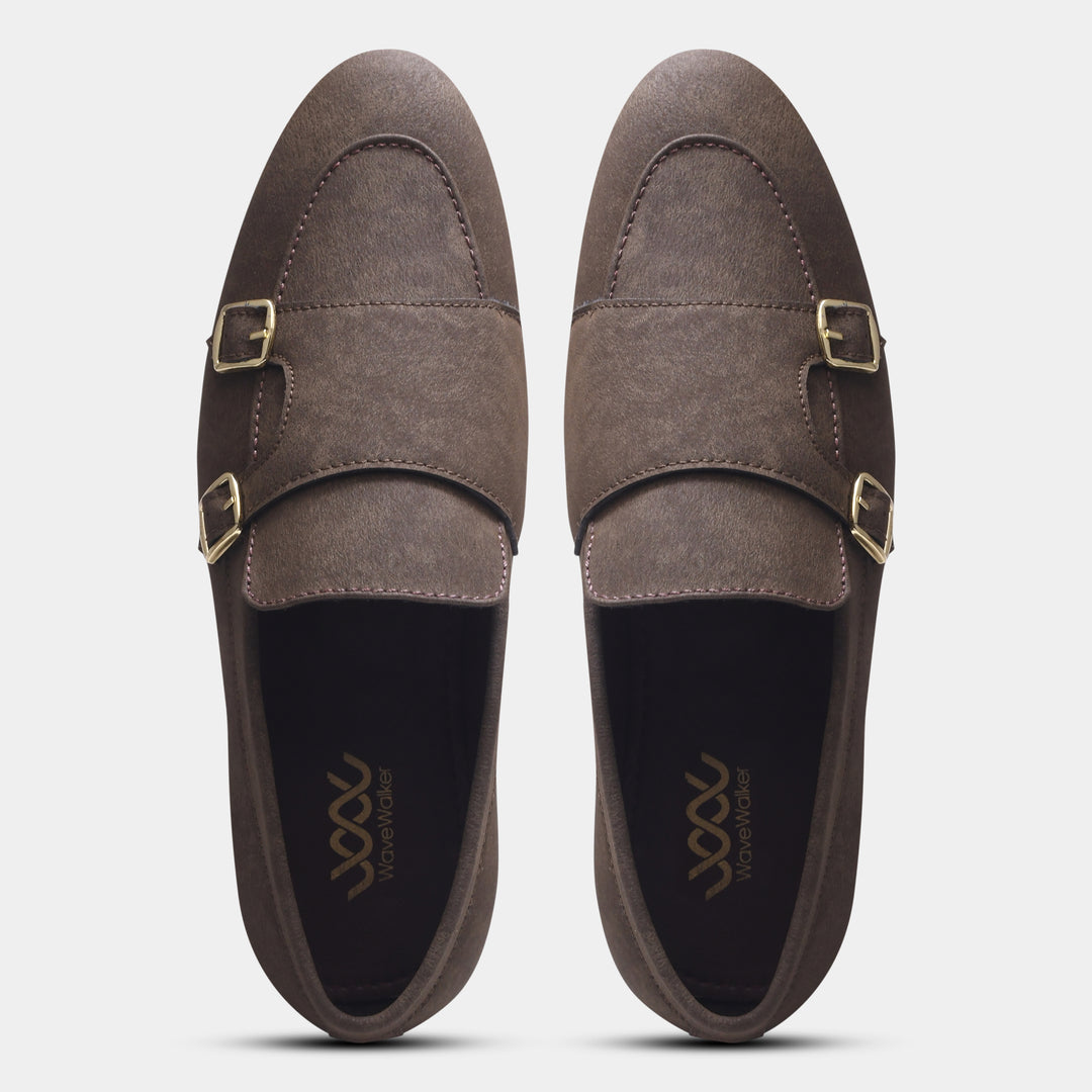 WAVEWALKER AXIS Men Beige Classic Suede Loafers
