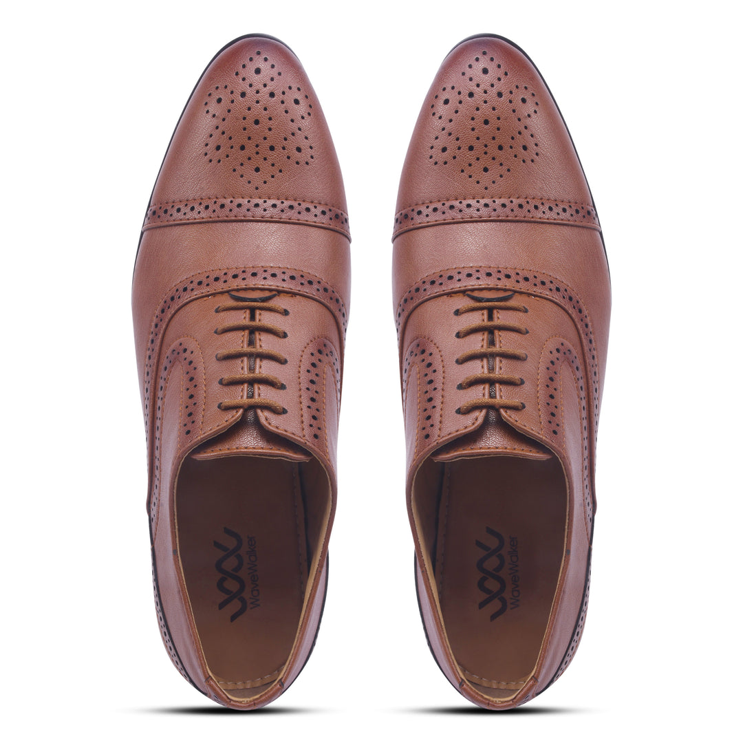 WAVEWALKER ALPHA-2 Refined Craftsmanship Lace-Up Brogue Shoes For Men