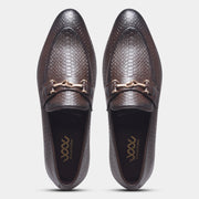 WAVEWALKER RELAX Men Faux Leather Black Slip-On Loafers