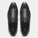 Load image into Gallery viewer, WAVEWALKER CREW Men Faux Leather Black Formal Lace-Ups Shoes