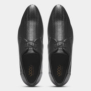 WAVEWALKER CREW Men Faux Leather Black Formal Lace-Ups Shoes