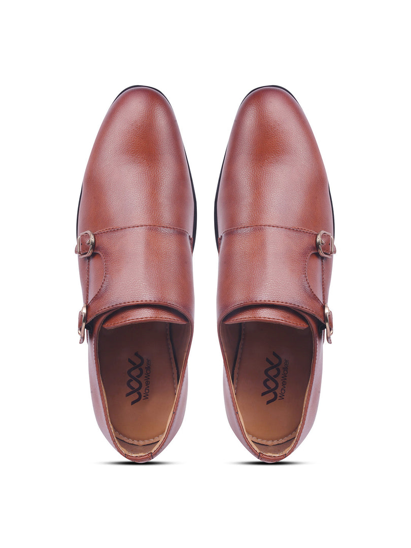 WAVEWALKER JUSTIN Men Premium Double Monk Strap Formal Shoes