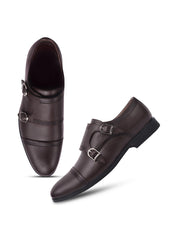 WAVEWALKER JAMES Men Premium Double Monk Strap Formal Shoes