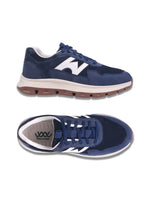 Load image into Gallery viewer, WAVEWALKER KILLER-2 Men Faux Leather Blue Casual Lace-Ups Shoes