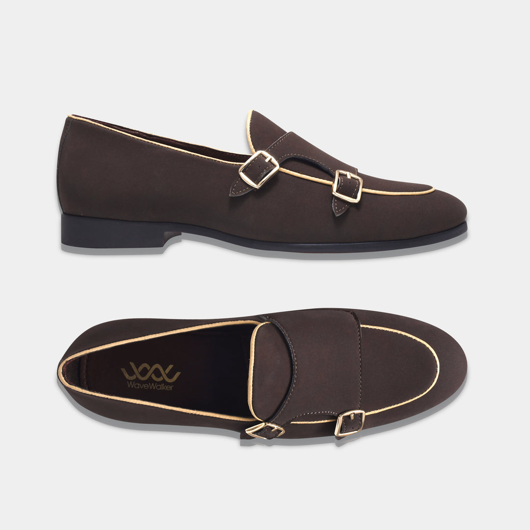 WAVEWALKER MARS Men Black Classic Suede Loafers
