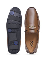 Load image into Gallery viewer, WAVEWALKER AERO Men Beige Faux Leather Slip-On Loafers