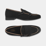 Load image into Gallery viewer, WAVEWALKER CAPTAIN Men Black Classic Suede Loafers