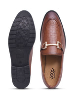 Load image into Gallery viewer, WAVEWALKER WOOD Men Black Faux Leather Slip-On Loafers