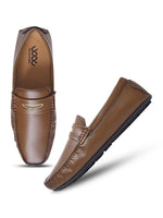 Load image into Gallery viewer, WAVEWALKER AERO Men Beige Faux Leather Slip-On Loafers