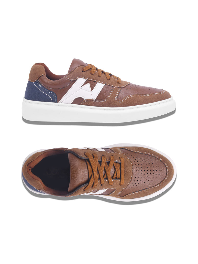 WAVEWALKER KILLER-3 Men Faux Leather Blue Casual Lace-Ups Shoes