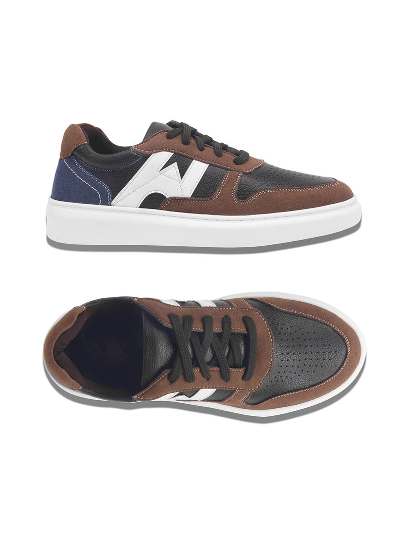 WAVEWALKER KILLER-3 Men Faux Leather Blue Casual Lace-Ups Shoes